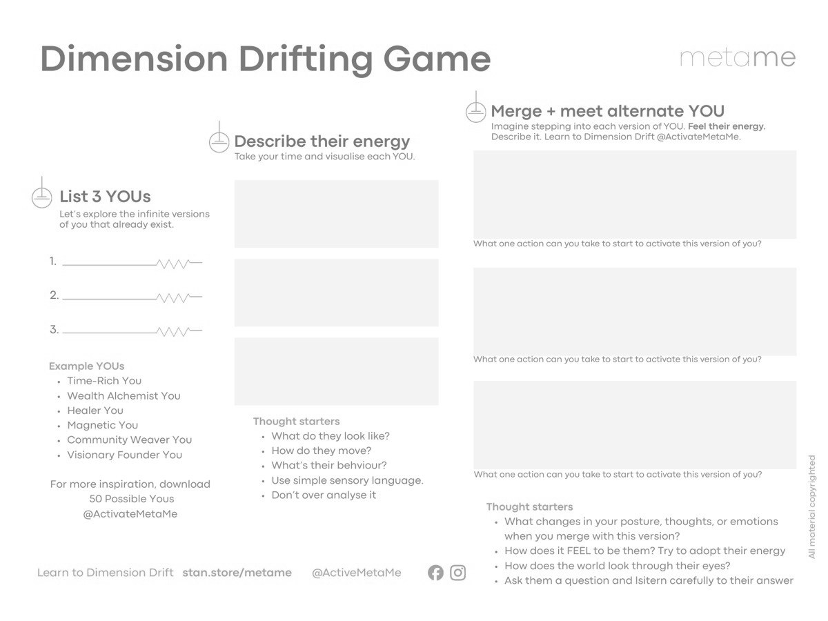 Dimension Drifting Game Power Playbook