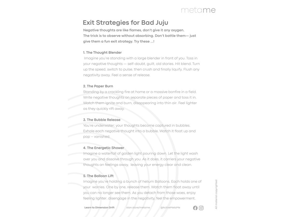 Exit Strategies for Bad Juju Power Playbook